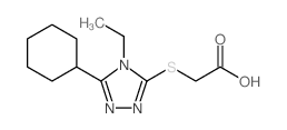 2-[(5-cyclohexyl-4-ethyl-1,2,4-triazol-3-yl)sulfanyl]acetic acid | Cas NO.462066-83-7 第1张